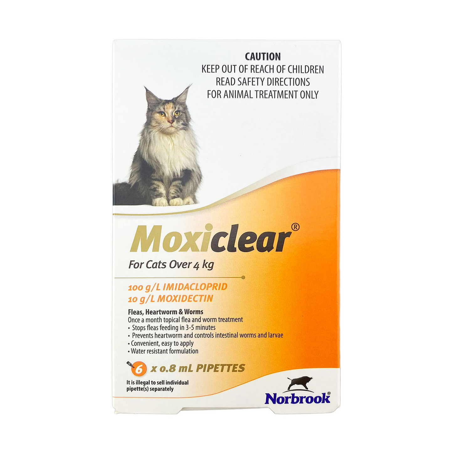 Moxiclear For Cats Over 4kg 6 Pack