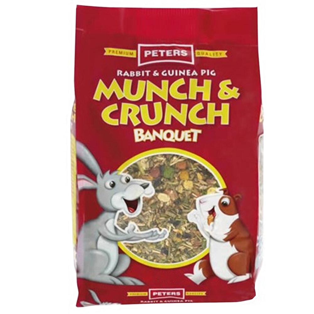 Peters Rabbit And Guinea Pig Crunch & Munch Banquet Feed 10kg