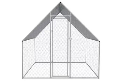 Outdoor Chicken Cage Galvanised Steel - 2m x 2m x 1.92 m