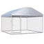 Outdoor Dog Kennel With Door & Roof 2M X 2M X 1.5M