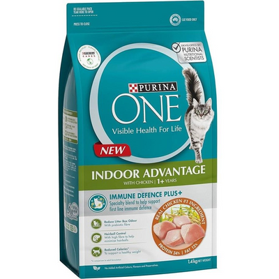 Purina One Indoor Advantage With Chicken 1+ Years Dry Cat Food 1.4kg