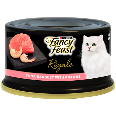 Fancy Feast Royale Tuna Banquet With Prawns 24X85g