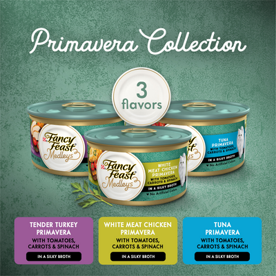 Fancy Feast Medleys Primavera Collection Wet Cat Food 12 x 85g