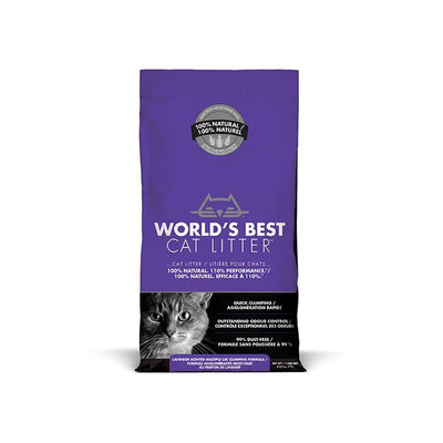 Worlds Best Lavender Scented Clumping Cat Litter 6.8kg