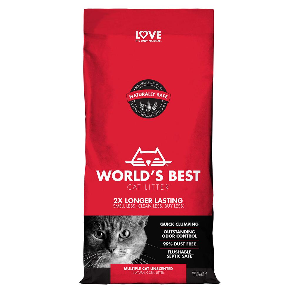 World's Best Multiple Cat Clumping Cat Litter 12.7kg