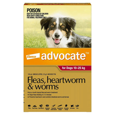 Advocate For Dogs 10 To 25 Kg (Large Dogs) Red 3 Pack