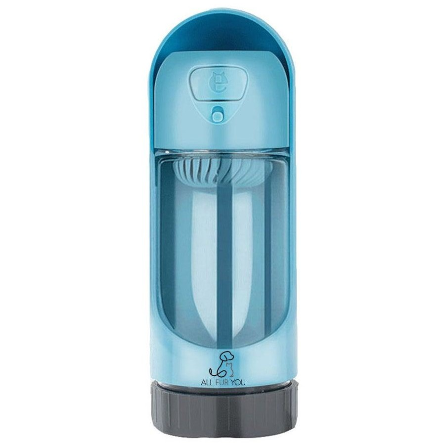 All Fur You 300ml Dog Portable Water Bottle Blue