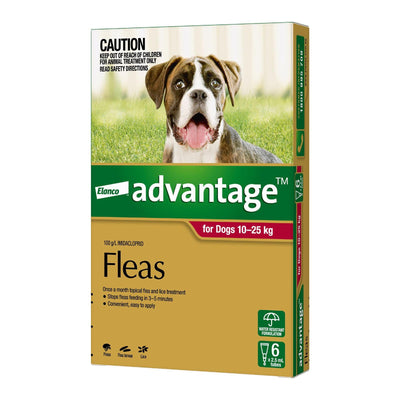Advantage For Dogs 10-25kg 6 Pack
