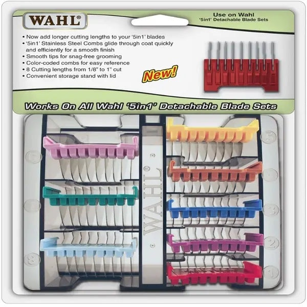 Wahl #1-8 Metal Guide Comb Set For Detachable Clippers