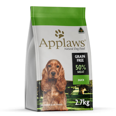 Applaws Duck With Mashed Pumpkin Spinach And Blackberries Grain Free Natural Dry Dog Food 2.7kg