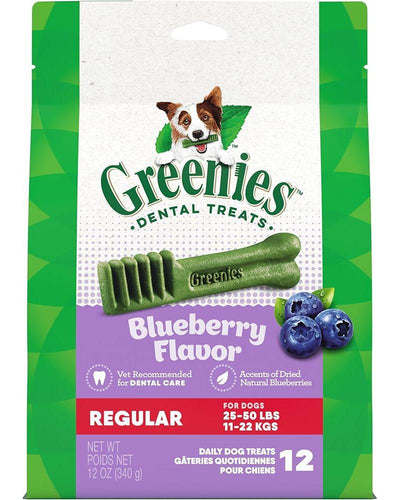 Greenies Canine Dental Dog Treats Blueberry Regular
