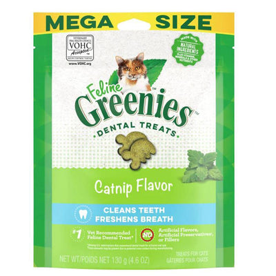 Greenies Feline Dental Cat Treats Catnip 130g