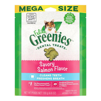 Greenies Feline Dental Cat Treats Savoury Salmon 60g 10Pack