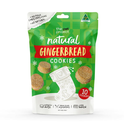 The Pet Project Natural Gingerbread Cookies Pet Treats - 10 Pack