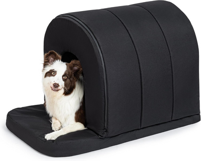 Orthopedic Waterproof Dog Cave Bed with Porch - X-Large