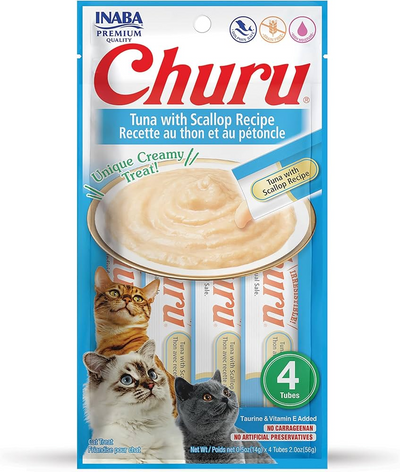 Inaba Churu Tuna With Scallop Cat Treat 56g 6pk