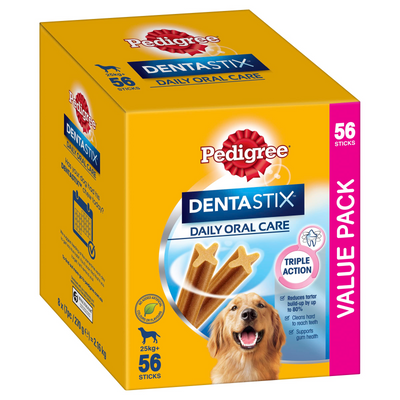 Pedigree Dentastix Large Breed Dog Treat 56 Pack