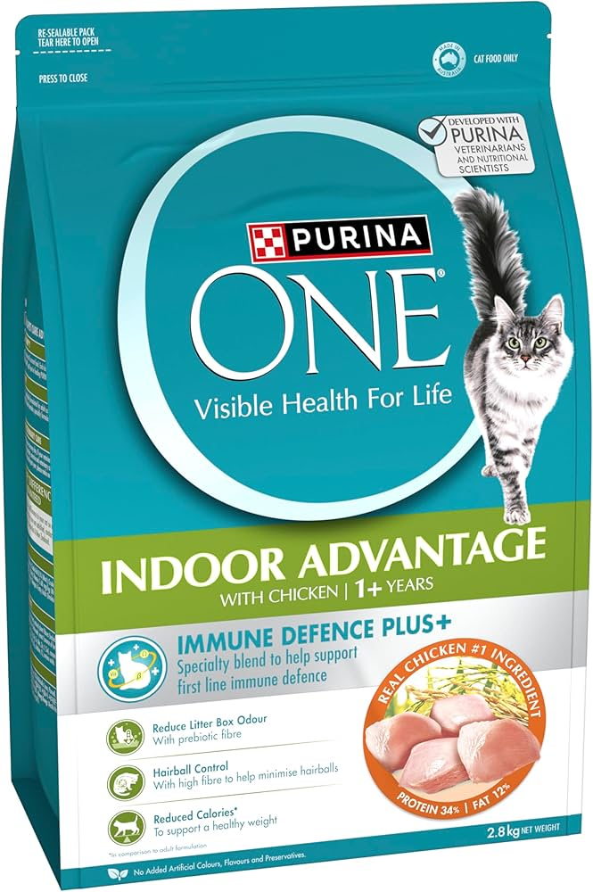 Purina One Adult Indoor Chicken Dry Cat Food 2.8kg