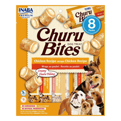 Inaba Churu Bites Chicken Wraps Dog Treats 6 X 96g