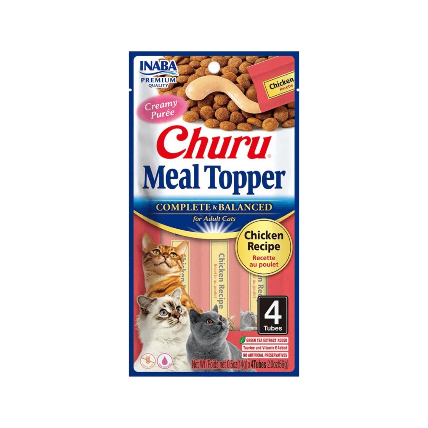 Inaba Churu Puree Chicken Varieties Cat Food Topper 20 X 14g