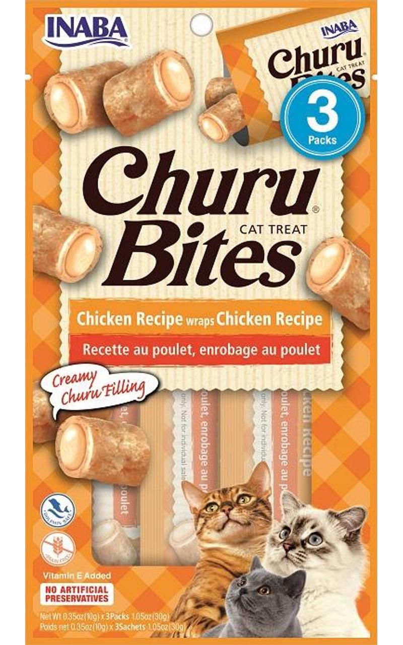 Inaba Churu Bites Chicken Wraps Cat Treats 6 X 30g