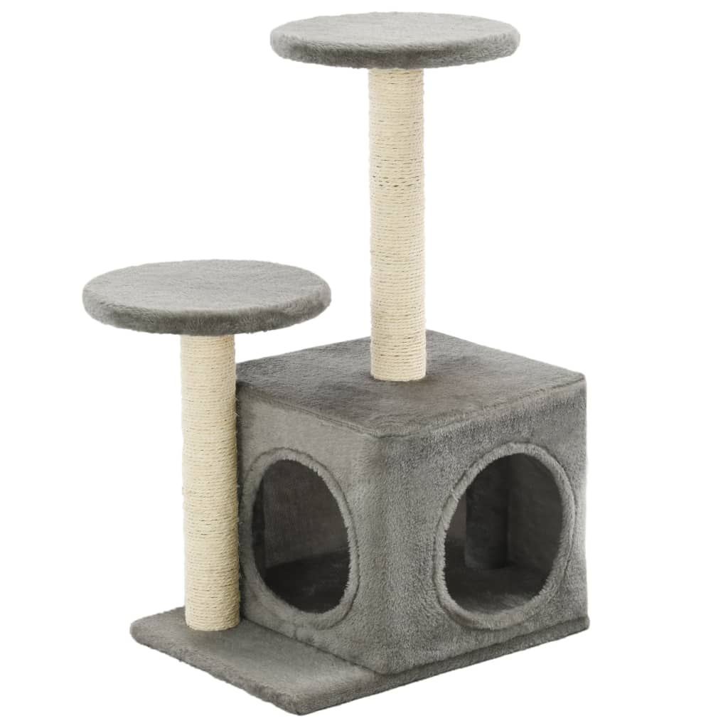 Andala Pets Cat Tree with Sisal Scratching Posts 60 cm Grey