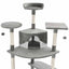 Cat Tree With Sisal Scratching Posts 203cm Grey And White