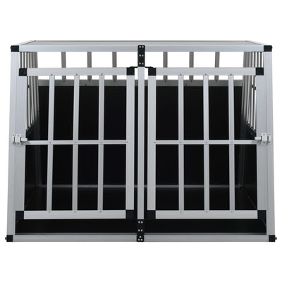 Andala Pets Dog Playpen 8 Panels Steel 80x60 cm Black