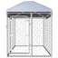 Outdoor Dog Kennel  With Roof 16.94 M