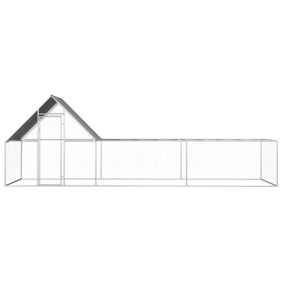 Andala Pets Chicken Coop 6x2x2 m Galvanised Steel