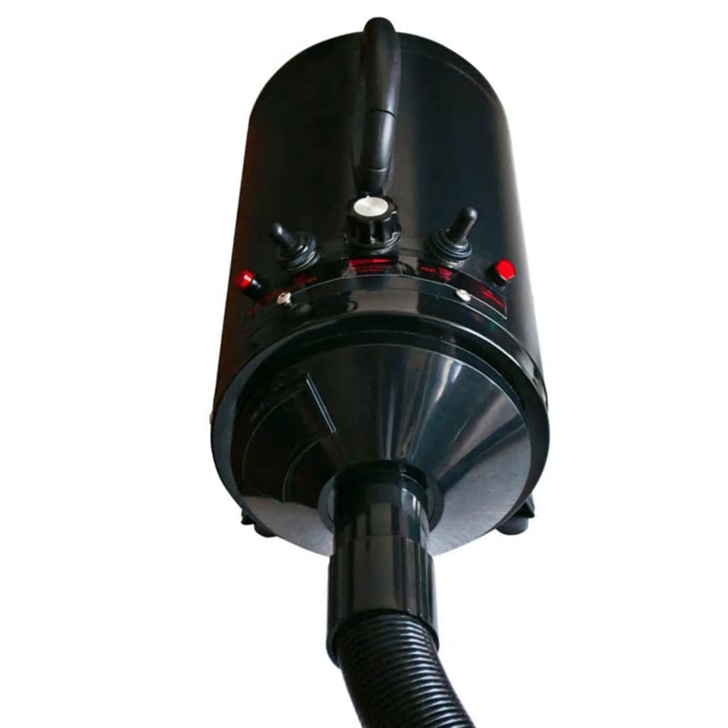 Dog Hair Dryer With 3 Nozzles Black 2400 W