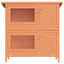 Outdoor Rabbit Hutch Small Animal House Pet Cage 4 Doors Wood
