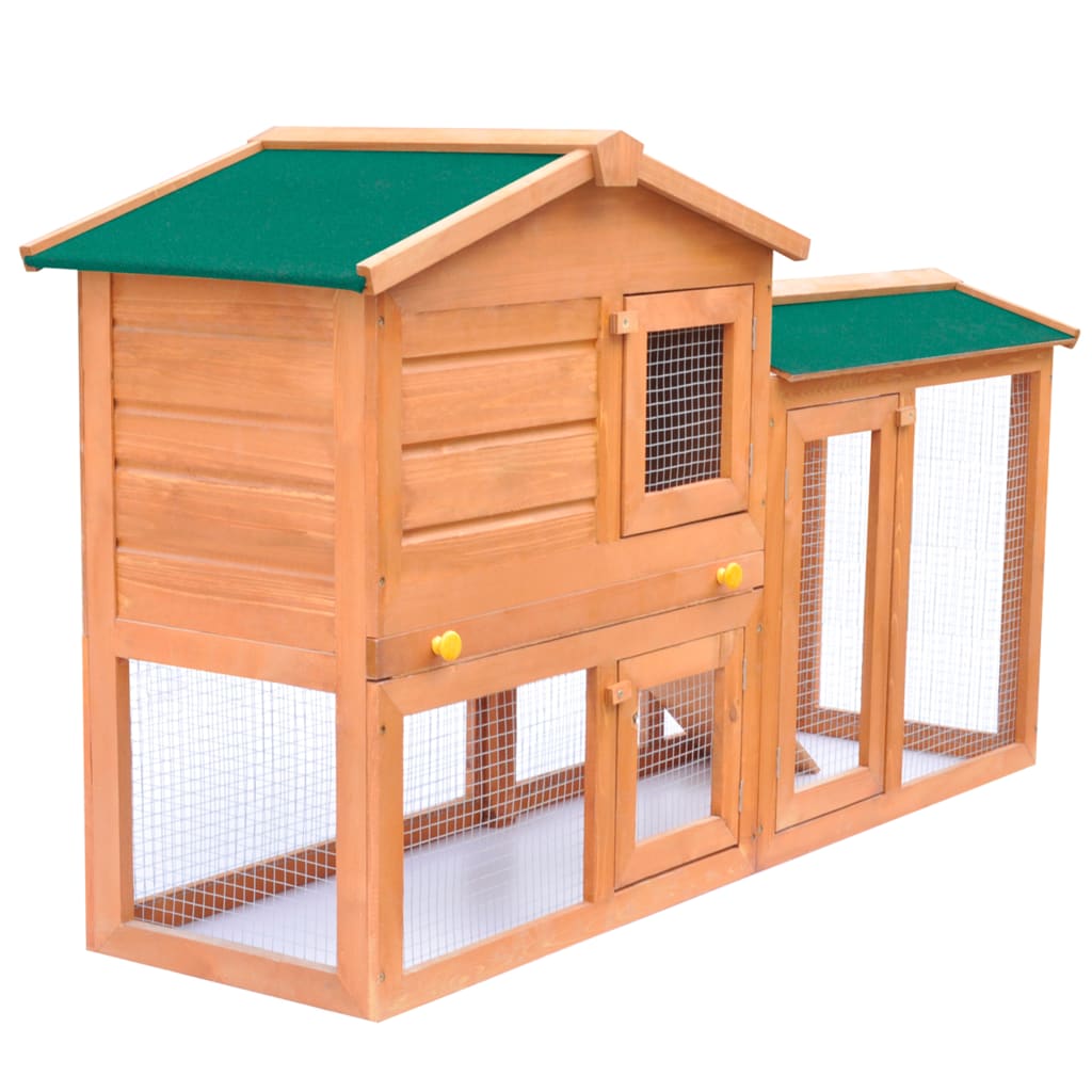 Andala Pets Outdoor Large Rabbit Hutch Small Animal House Pet Cage Wood