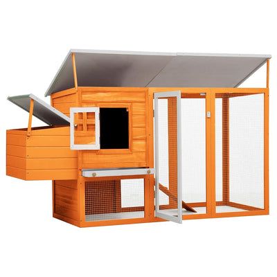 Outdoor Chicken Coop Hen House With 1 Egg Cage Wood
