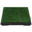Pet Toilets 2 Pcs With Tray & Faux Turf  63X50X7cm