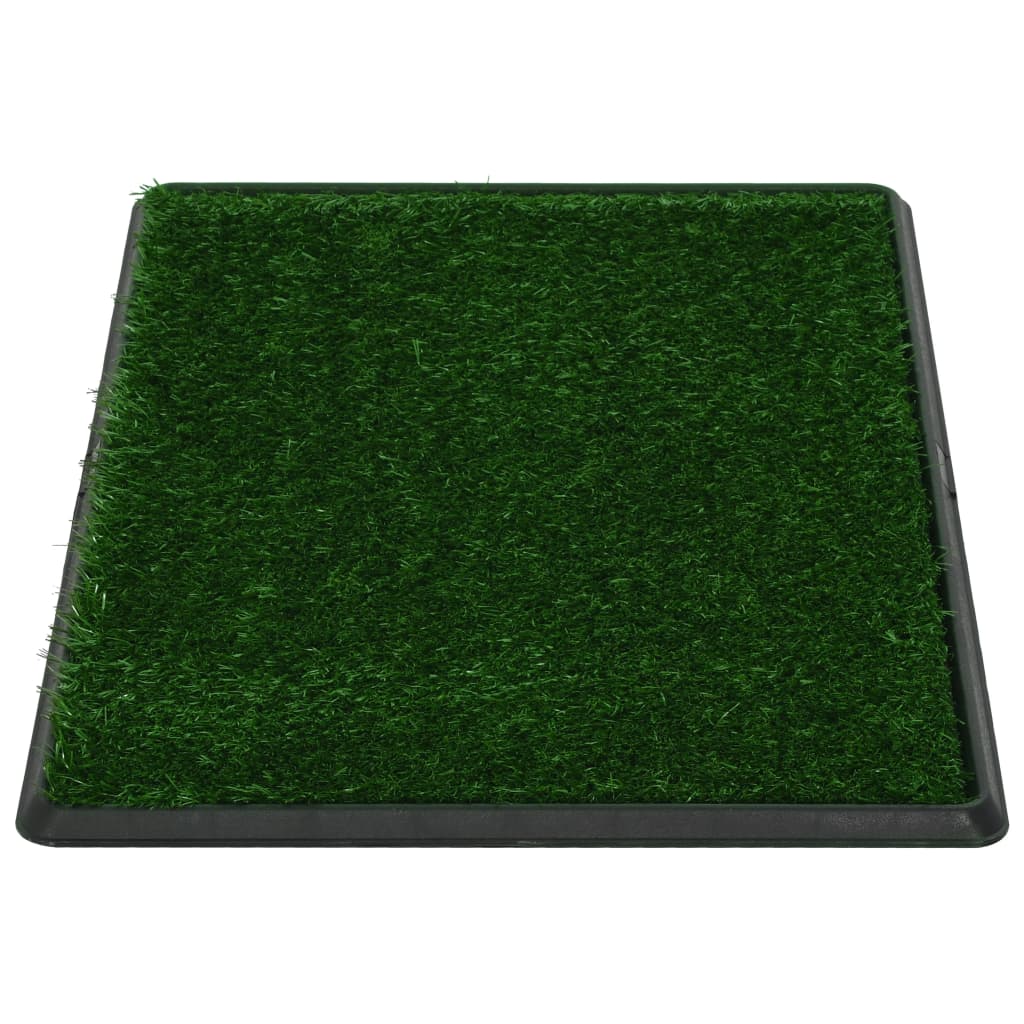Pet Toilets 2 Pcs With Tray & Faux Turf  76X51X3cm