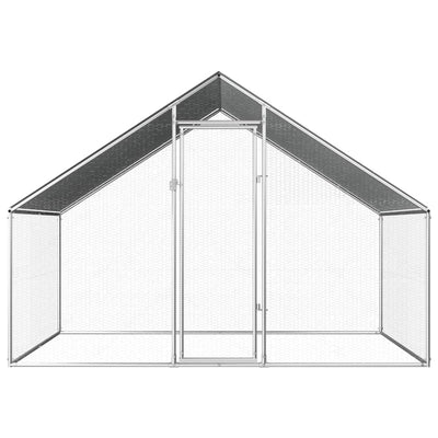 Andala Pets Outdoor Chicken Cage 2.75x2x1.92 m Galvanised Steel