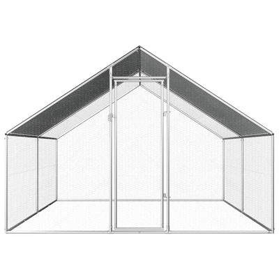 Andala Pets Outdoor Chicken Cage 2.75x4x1.92 m Galvanised Steel