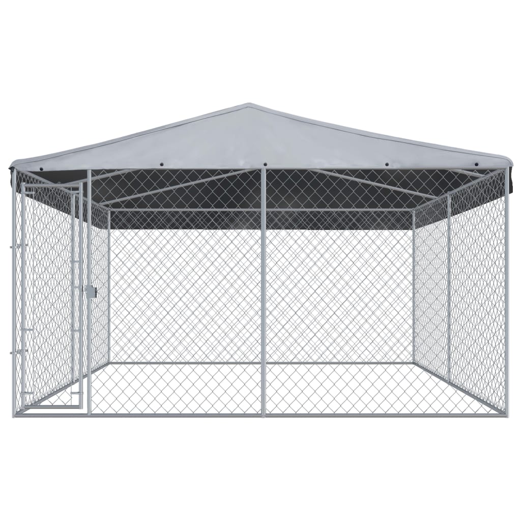 Andala Pets Outdoor Dog Kennel with Roof 382x382x225 cm