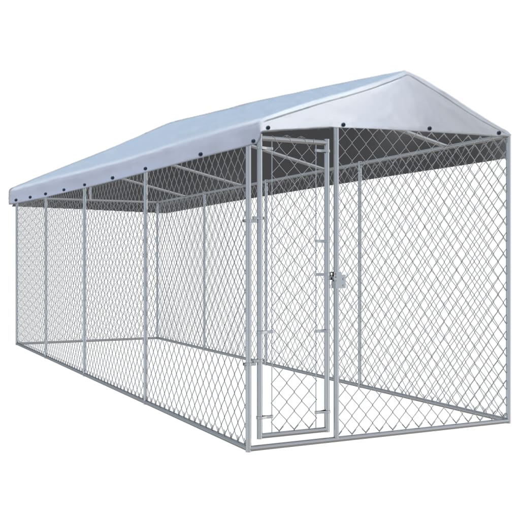 Andala Pets Outdoor Dog Kennel with Roof 760x190x225 cm