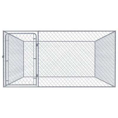 Andala Pets Outdoor Dog Kennel Galvanised Steel 2x2x1 m