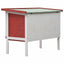 Outdoor Rabbit Hutch 1 Layer Red