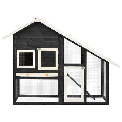 Rabbit Hutch Grey And White 140X63X120cm