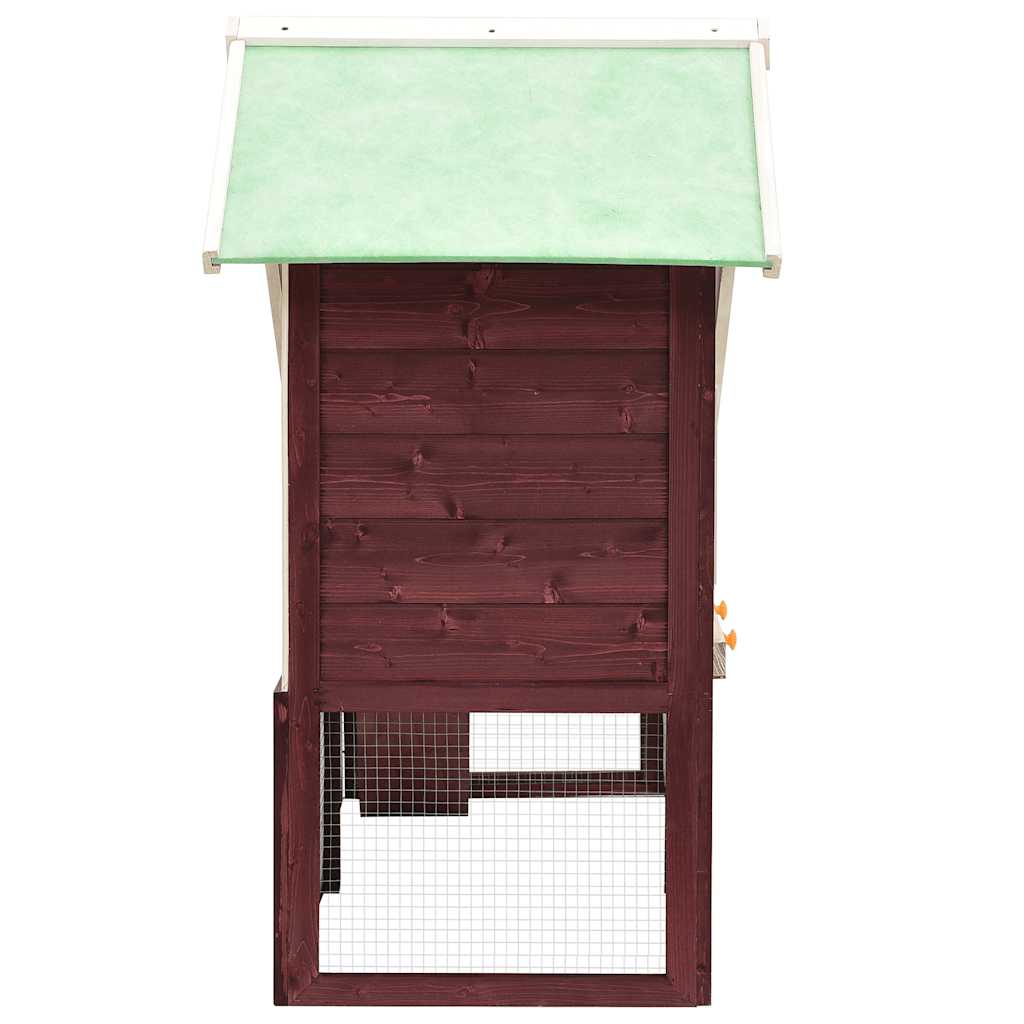 Rabbit Hutch Mocha And White 140X63X120cm