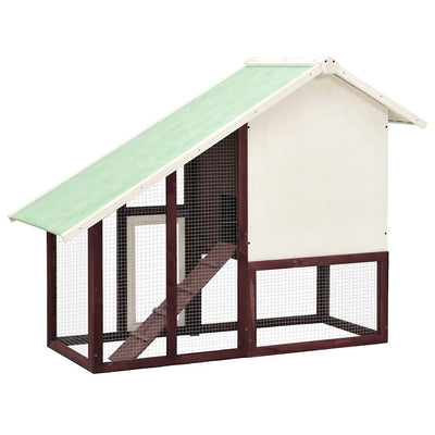 Rabbit Hutch Mocha And White 140X63X120cm
