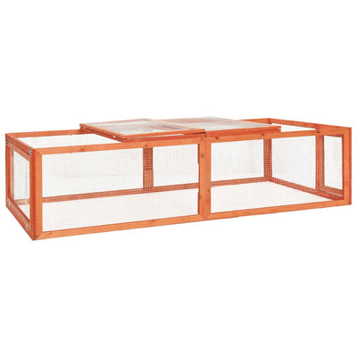 Andala Pets Rabbit Hutch 183x90x46.5 cm Solid Firwood