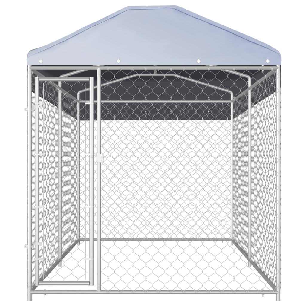 Andala Pets Outdoor Dog Kennel with Canopy Top 382x192x225 cm