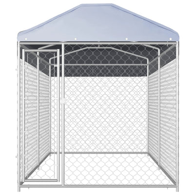 Andala Pets Outdoor Dog Kennel with Canopy Top 382x192x225 cm