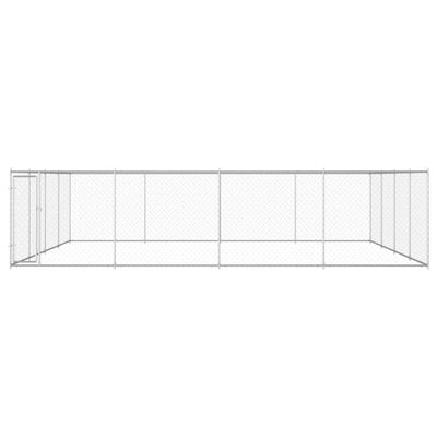 Andala Pets Outdoor Dog Kennel Galvanised Steel 760x760x185 cm