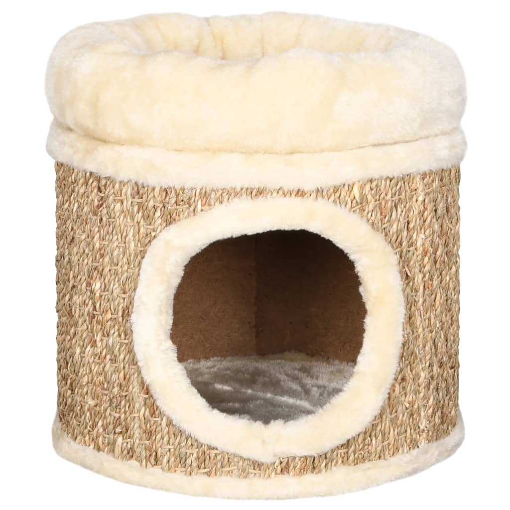 Andala Pets Cat House with Luxury Cushion 33 cm Seagrass